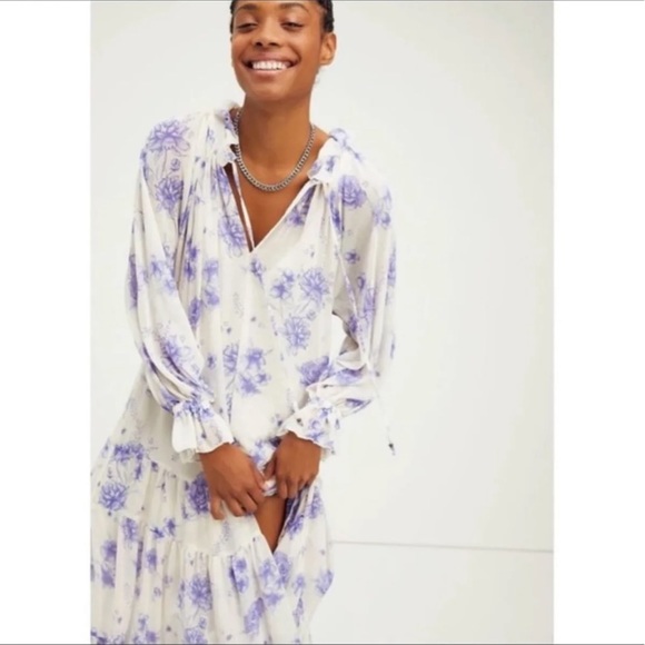 NWT Free People Feeling Groovy Maxi Dress - Picture 5 of 10